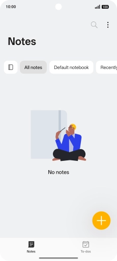 Slide your finger left starting from the top right side of the screen.