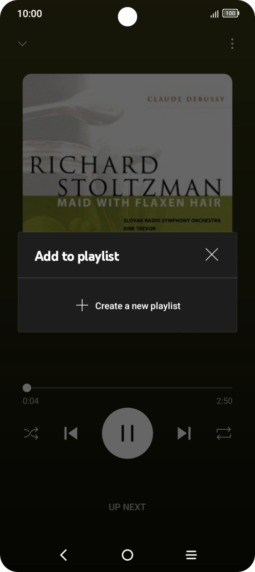 Press Create a new playlist.