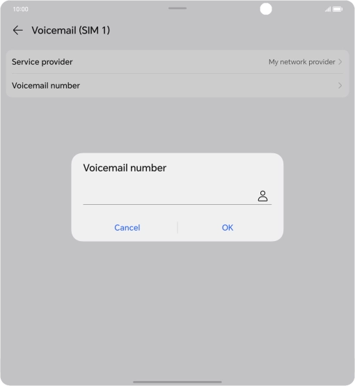 Key in +447953222222 and press OK.