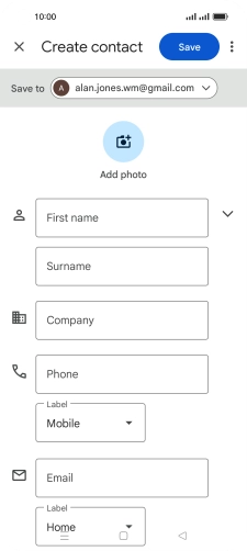 Press the drop down list next to 