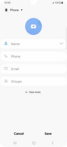 Press the address book drop down list.