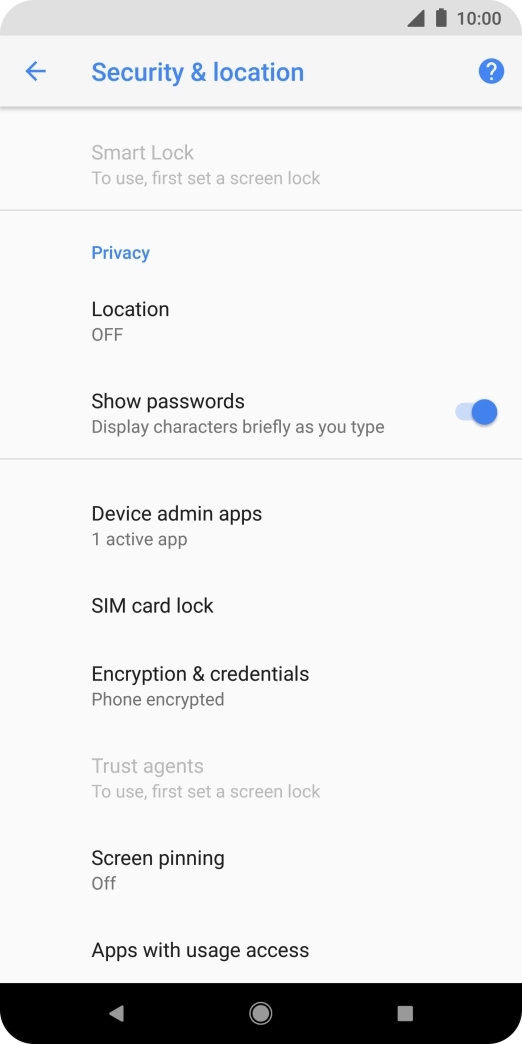 Press SIM card lock.