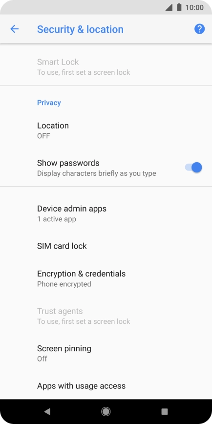 Press SIM card lock.