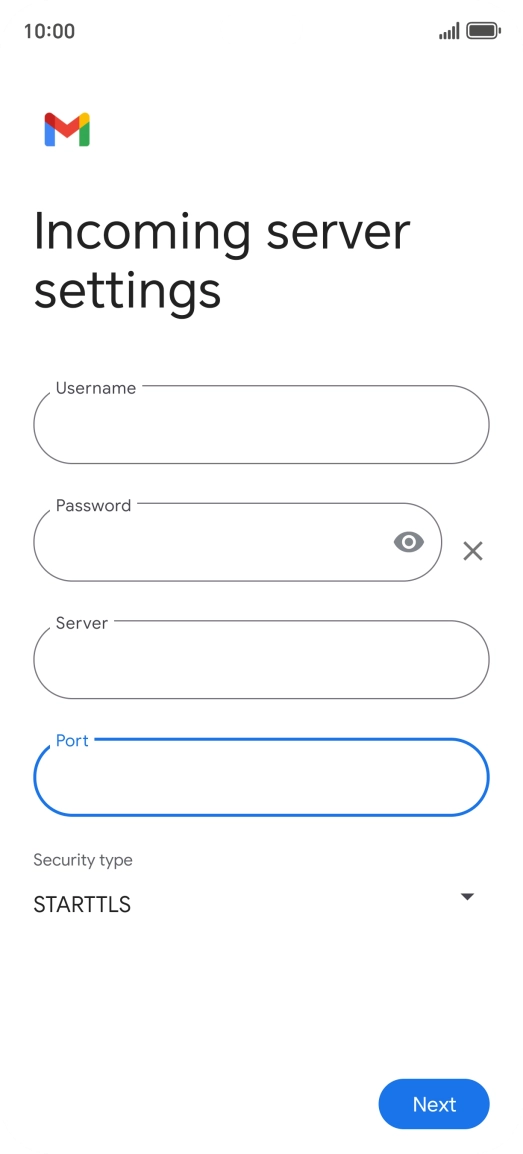 Press the drop down list below 