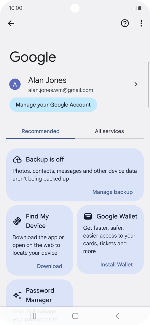 Press Find My Device.