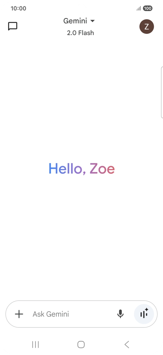 Press the profile icon.