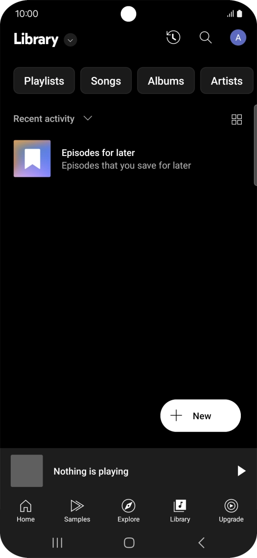 Press the drop down list.