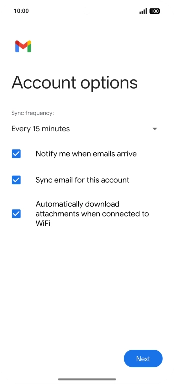 Press the drop down list below 