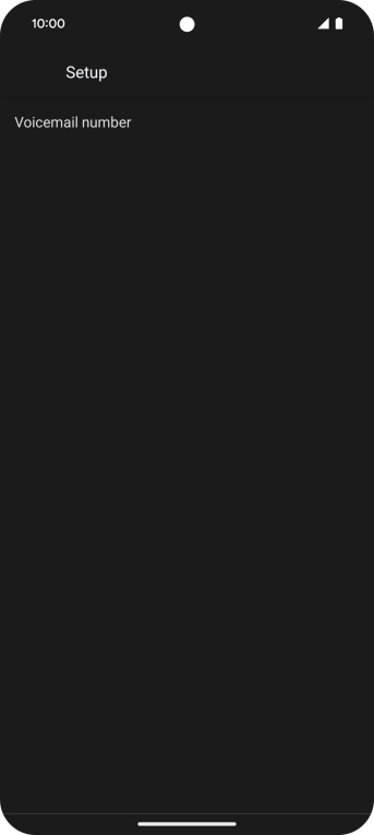 Press Voicemail number.