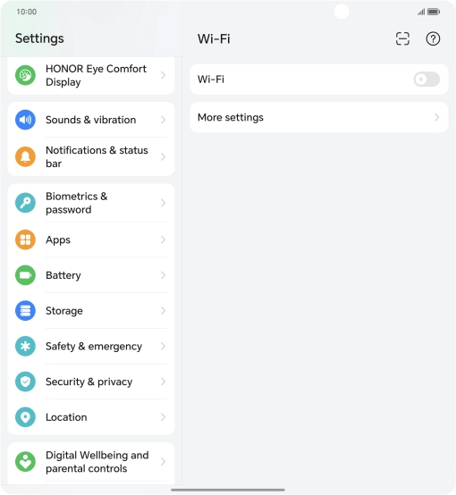 Press Notifications & status bar.