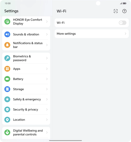 Press Notifications & status bar.