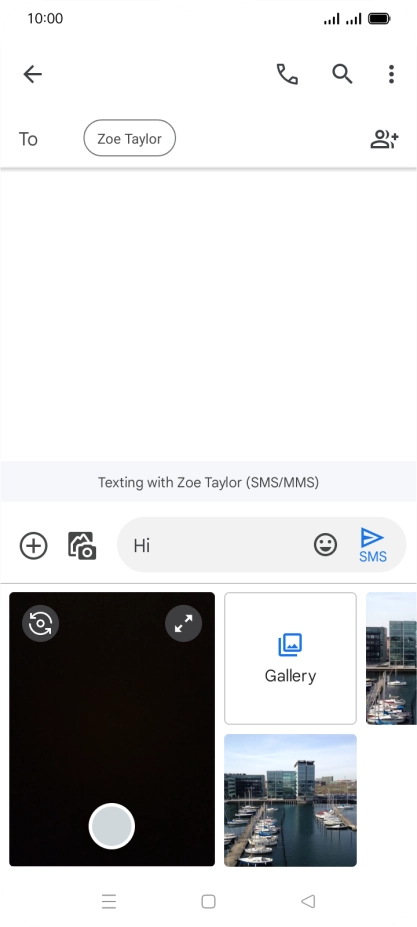Press Gallery and go to the required folder.