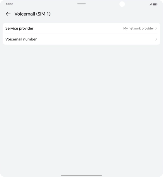 Press Voicemail number.