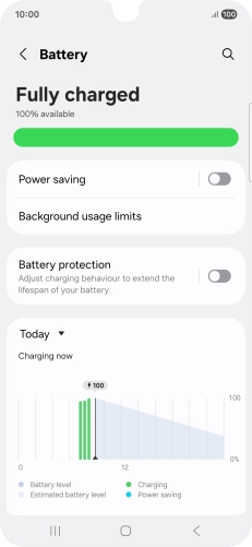 Press Power saving.