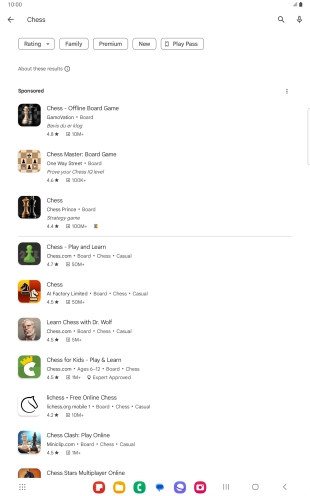 Press the required app.