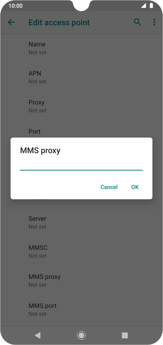 Key in 149.254.201.135 and press OK.