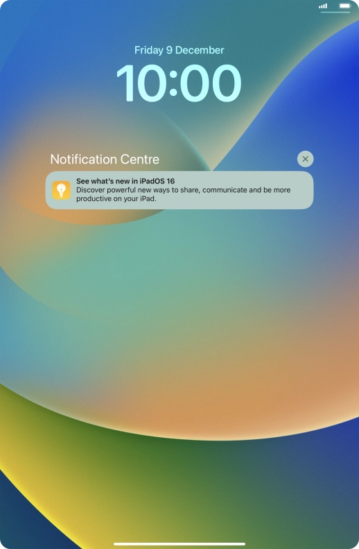 Press the required notification and follow the instructions on the screen to use the selected function.