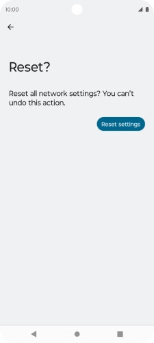 Press Reset settings.