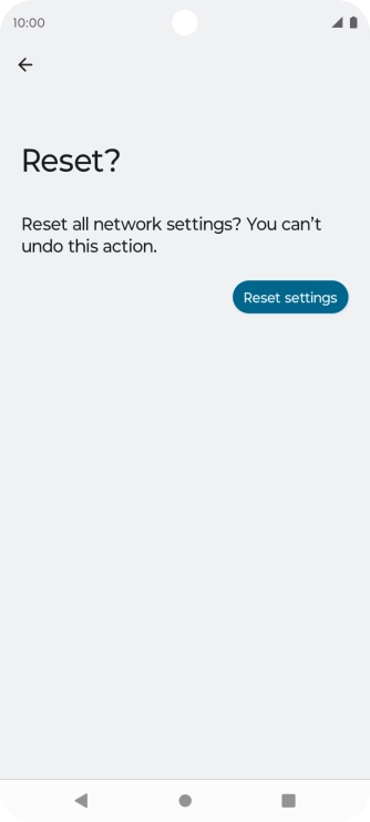 Press Reset settings.
