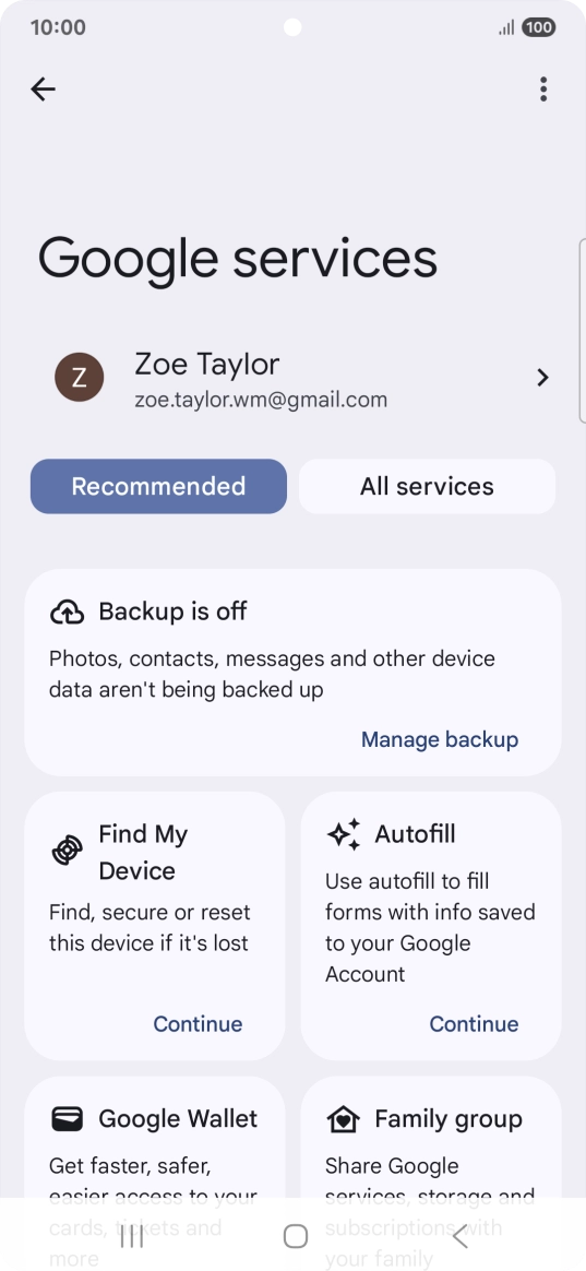 Press Find My Device.