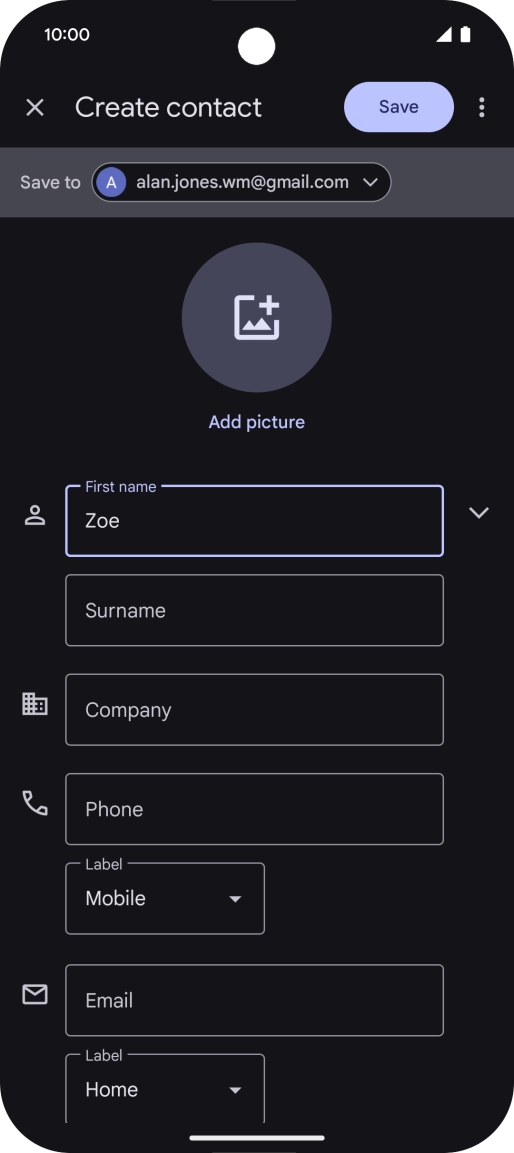 Press Surname and key in the required last name.