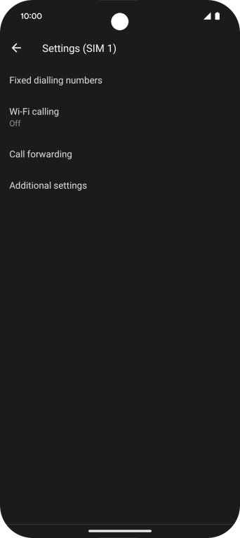 Press Additional settings.
