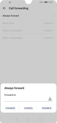 Press DISABLE.