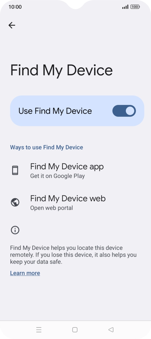 Press the Home key to return to the home screen.