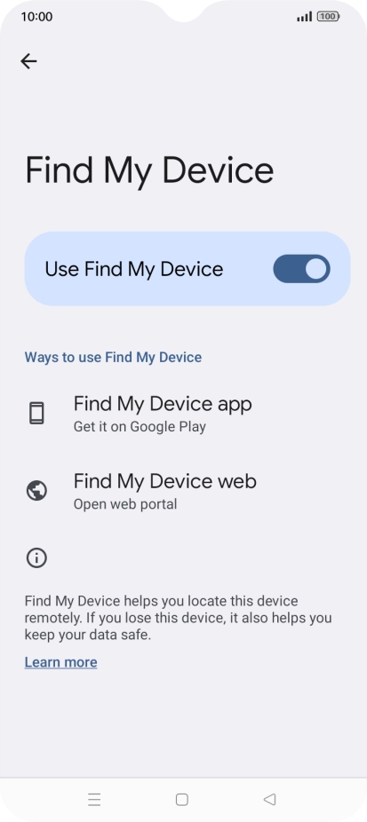Press the Home key to return to the home screen.