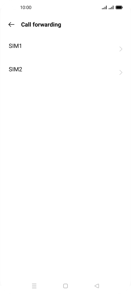 Press the required SIM.