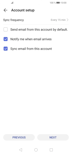 Press Sync frequency.