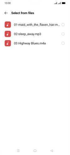 Press the required ring tones to hear them.