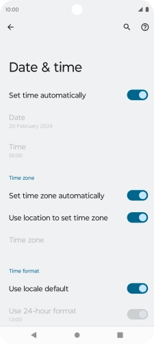Press the Home key to return to the home screen.