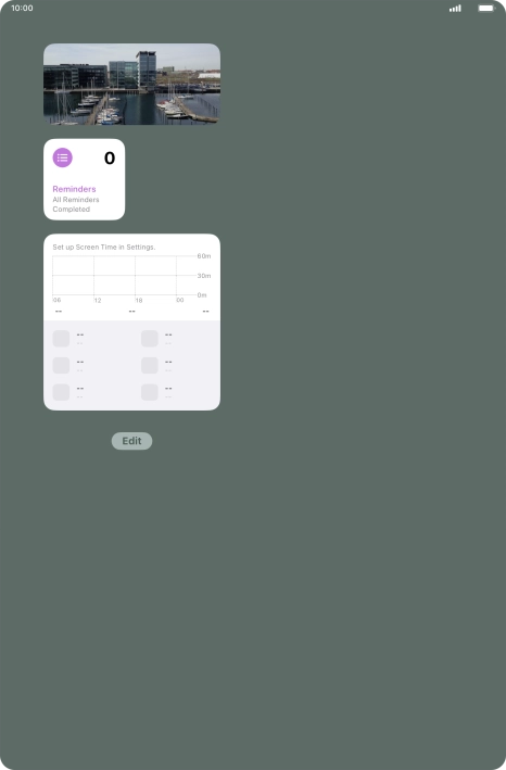 Press and hold the required Widget Stack.