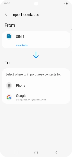 Press the required Google account.