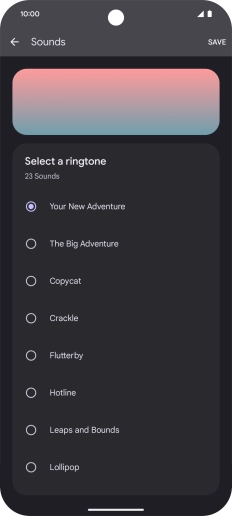 Press the required ring tones to hear them.
