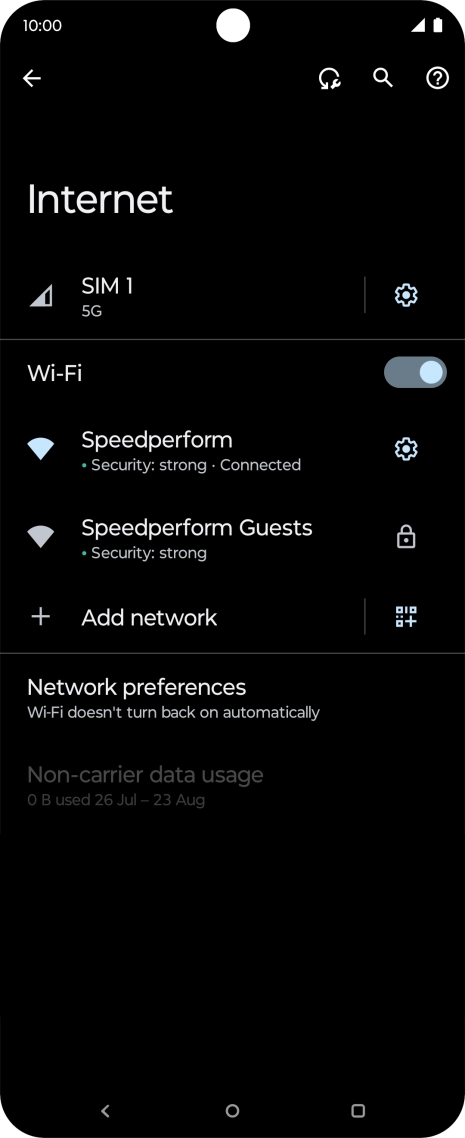 Press the Home key to return to the home screen.