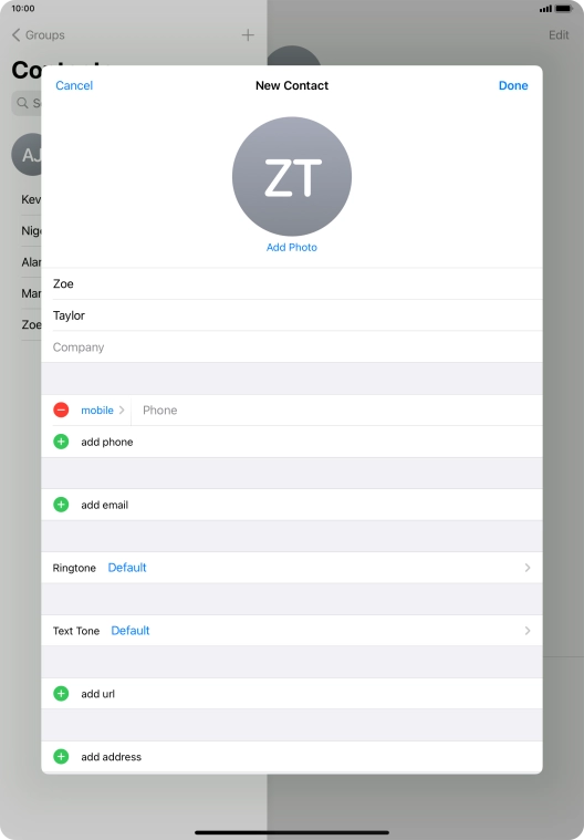 Press Phone and key in the required phone number.