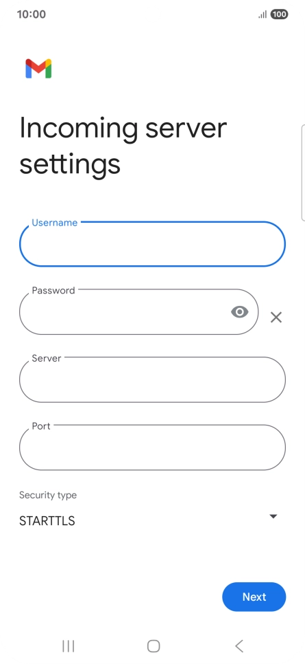Press the field below 