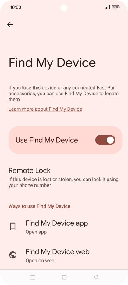 Press the Home key to return to the home screen.