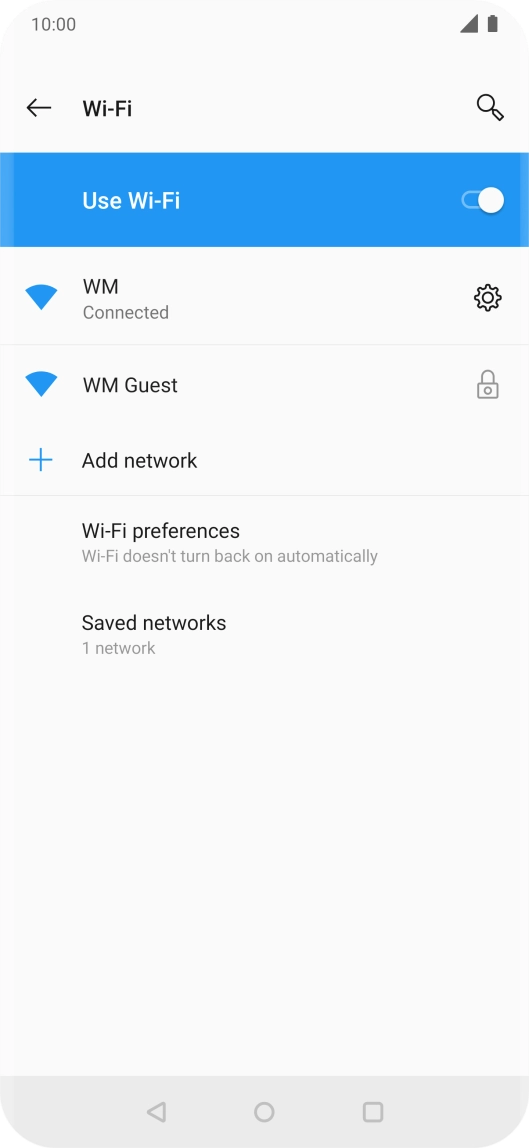 Press the Home key to return to the home screen.