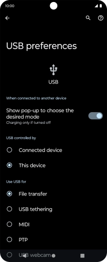 Press File transfer.
