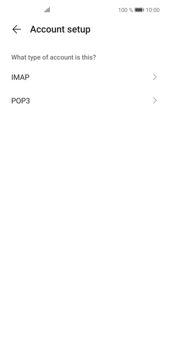 Press IMAP.