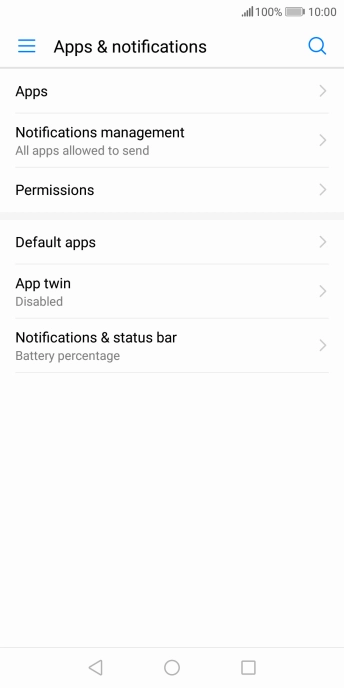 Press Notifications management.