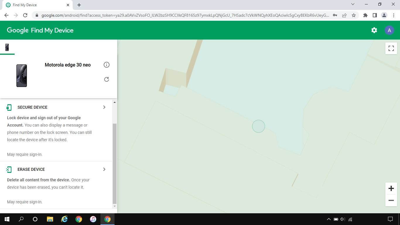 Click ERASE DEVICE and follow the instructions on the screen to delete all phone content. Please note that you will no longer be able to use Find My Device when you've deleted all phone content.