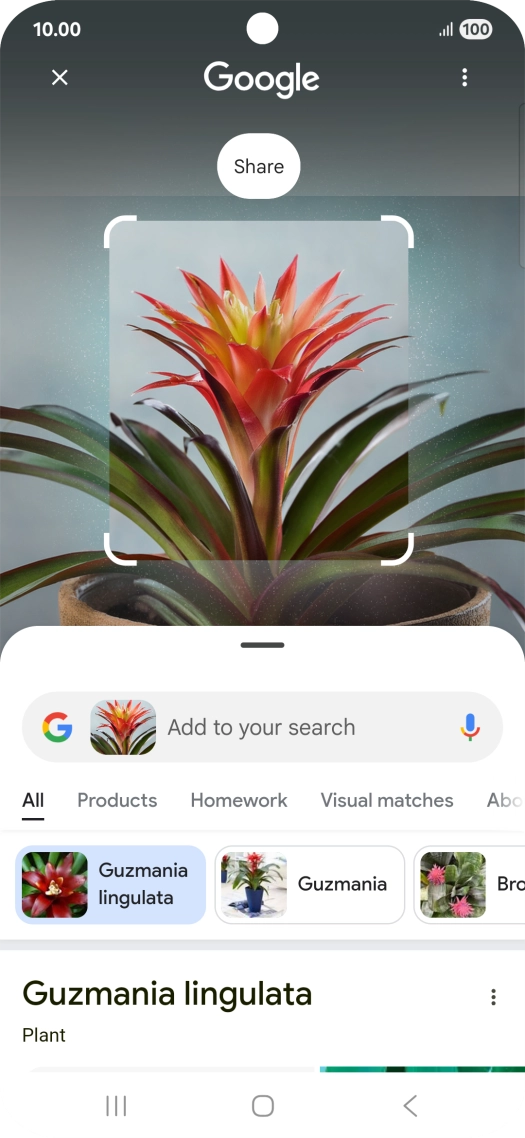 Follow the instructions on the screen to use the search results.