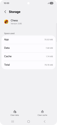 Press Clear cache.