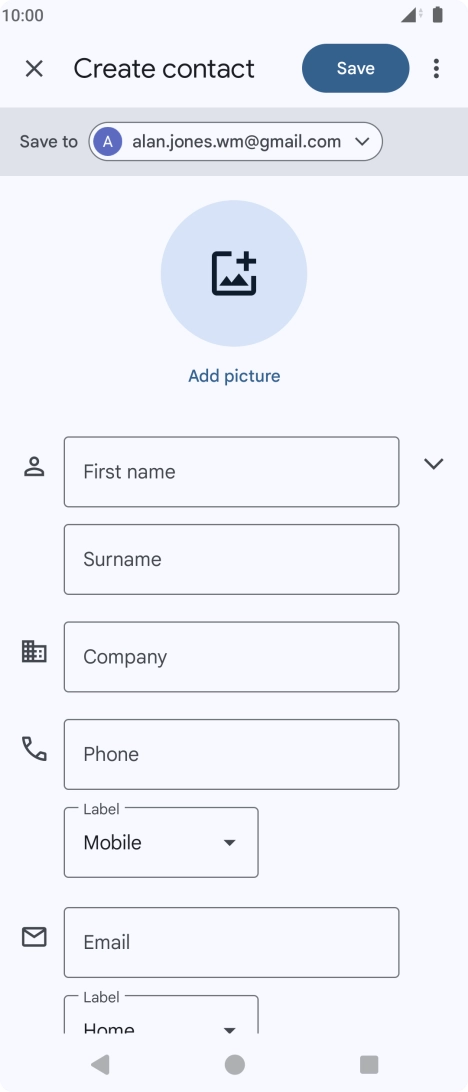 Press the drop down list next to 