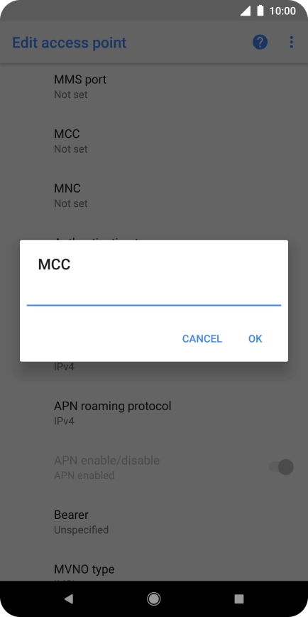 Key in 234 and press OK.