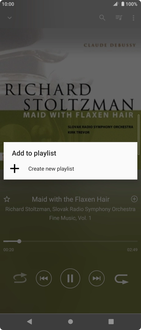 Press Create new playlist.